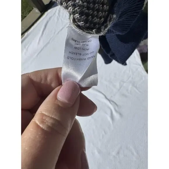 Oddi Camo Knit Hoodie Sweater Large Green Purple Navy Pullover Casual Streetwear - Picture 10 of 11